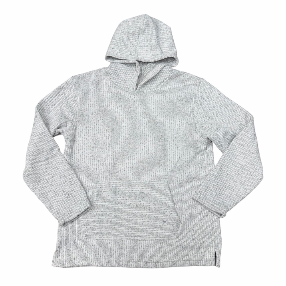 Departwest Boys Textured Hoodie White & Black Size Medium (10–12)